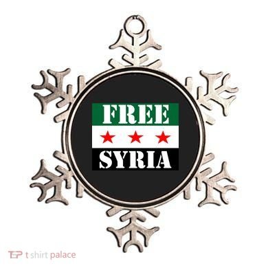 Free Syria Syrian Anti War Protest Strikes Ornament