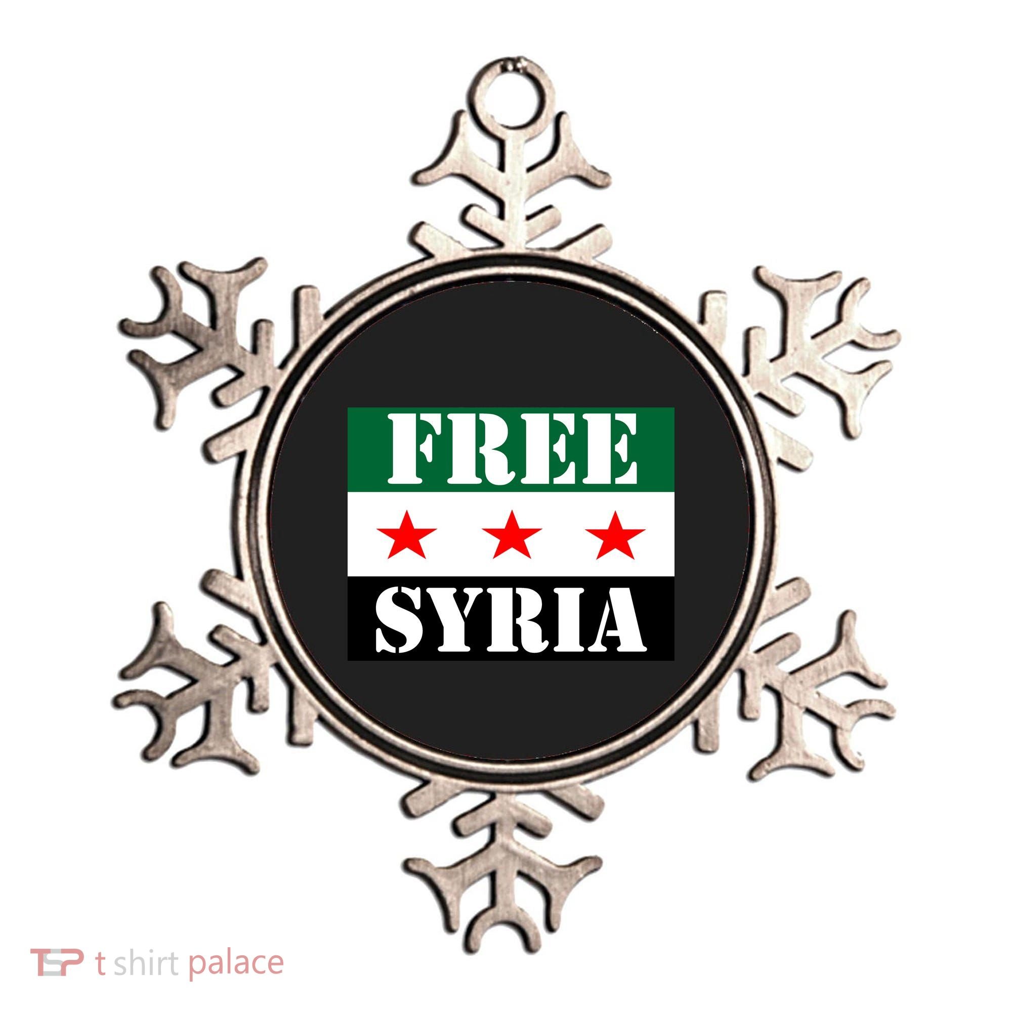 Free Syria Syrian Anti War Protest Strikes Ornament