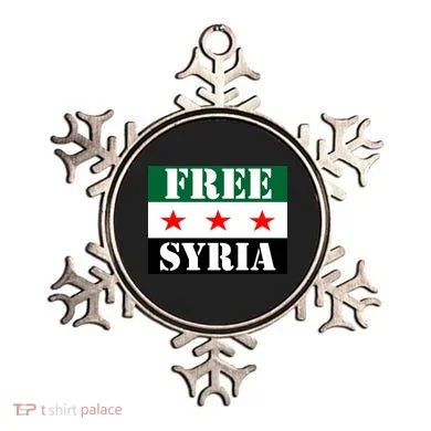 Free Syria Syrian Anti War Protest Strikes Ornament