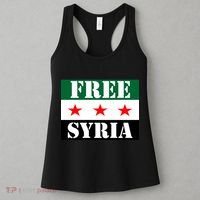 Free Syria Syrian Anti War Protest Strikes Women's Tank Top thumb 3