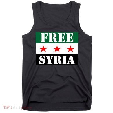 Free Syria Syrian Anti War Protest Strikes Tank Top