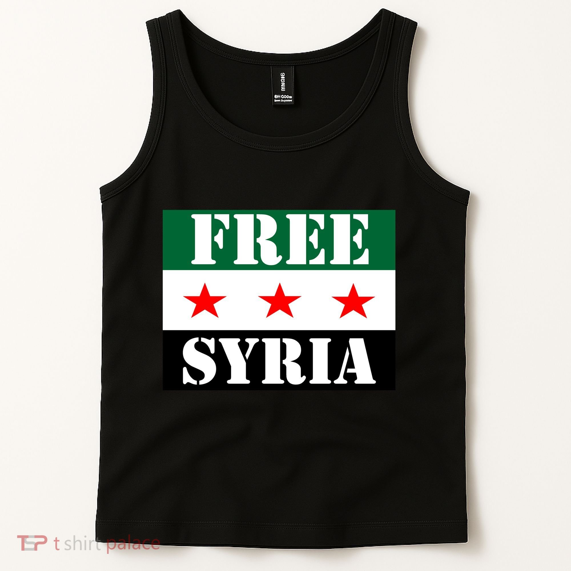 Free Syria Syrian Anti War Protest Strikes Tank Top
