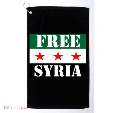 Free Syria Syrian Anti War Protest Strikes Golf Towel