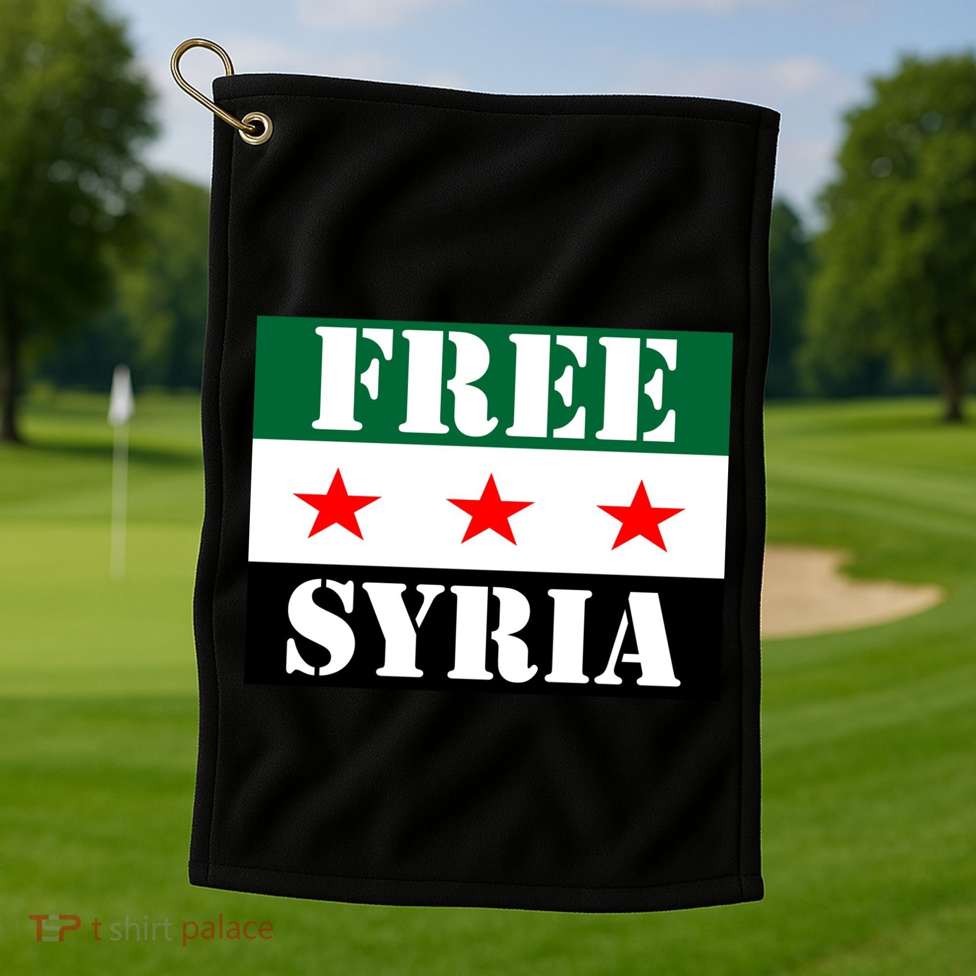 Free Syria Syrian Anti War Protest Strikes Golf Towel