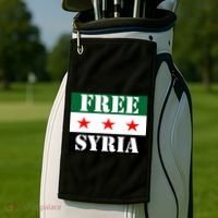 Free Syria Syrian Anti War Protest Strikes Golf Towel thumb 2