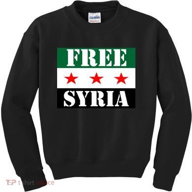 Free Syria Syrian Anti War Protest Strikes Kids Sweatshirt