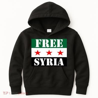 Free Syria Syrian Anti War Protest Strikes Kids Hoodie