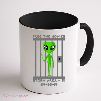 Free The Aliens Storm Area 51 Coffee Mug back