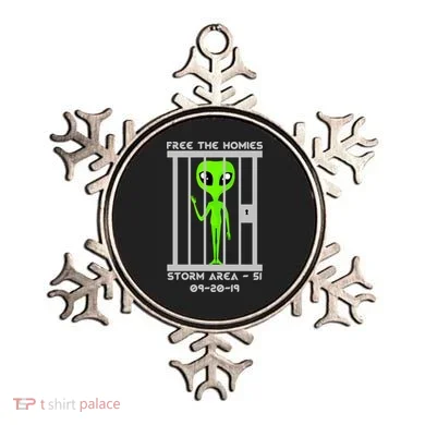 Free The Aliens Storm Area 51 Ornament