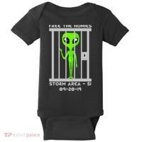 Free The Aliens Storm Area 51 Baby Bodysuit thumb 0