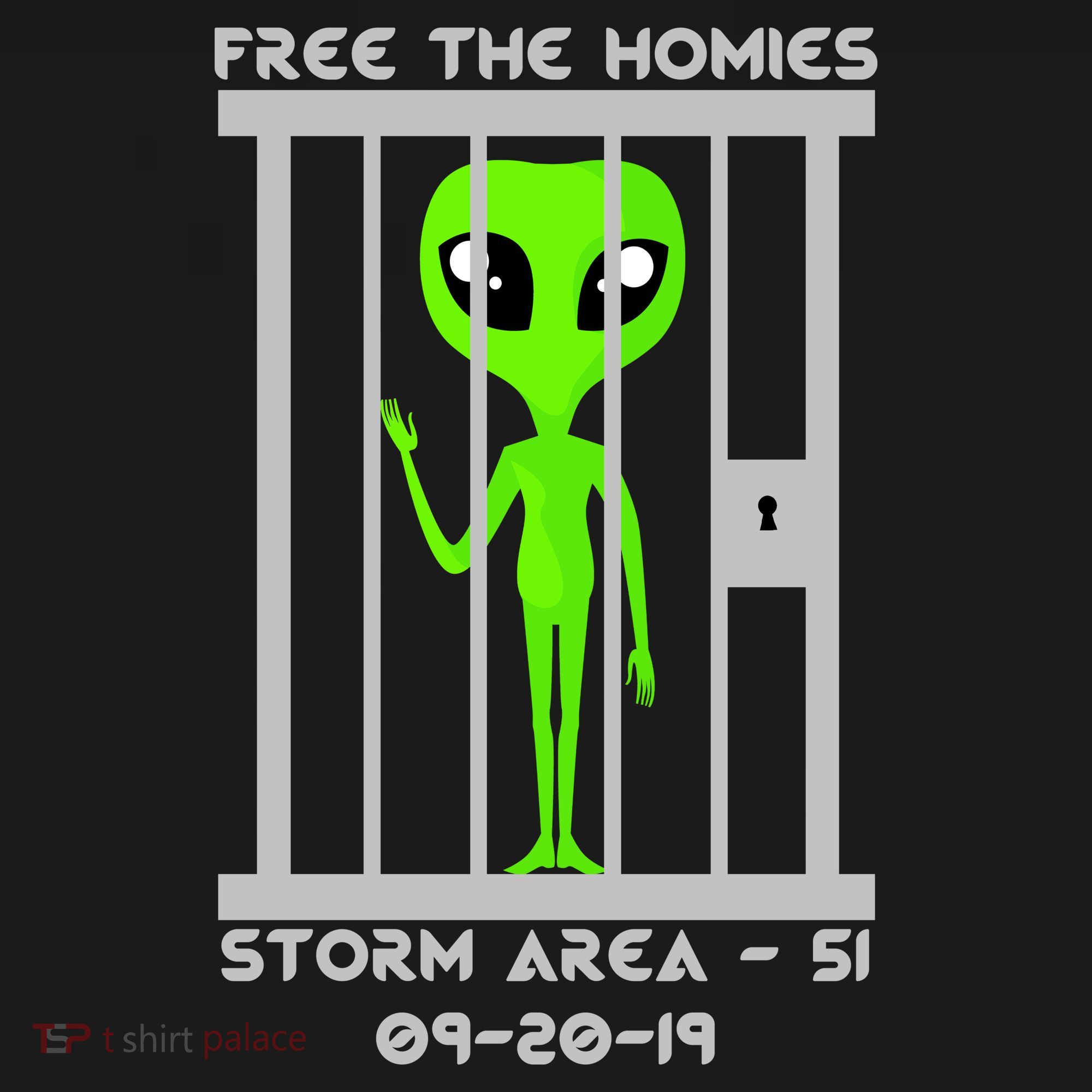 Free The Aliens Storm Area 51 Baby Bodysuit