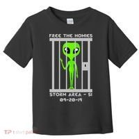 Free The Aliens Storm Area 51 Toddler T-Shirt thumb 0