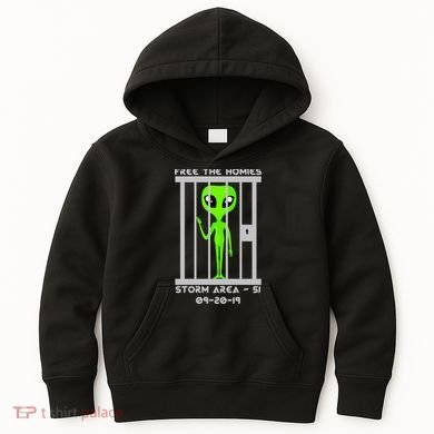 Free The Aliens Storm Area 51 Kids Hoodie