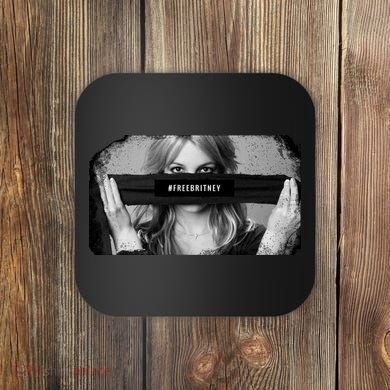 #freebritney Vintage Cover Free Britney Coaster