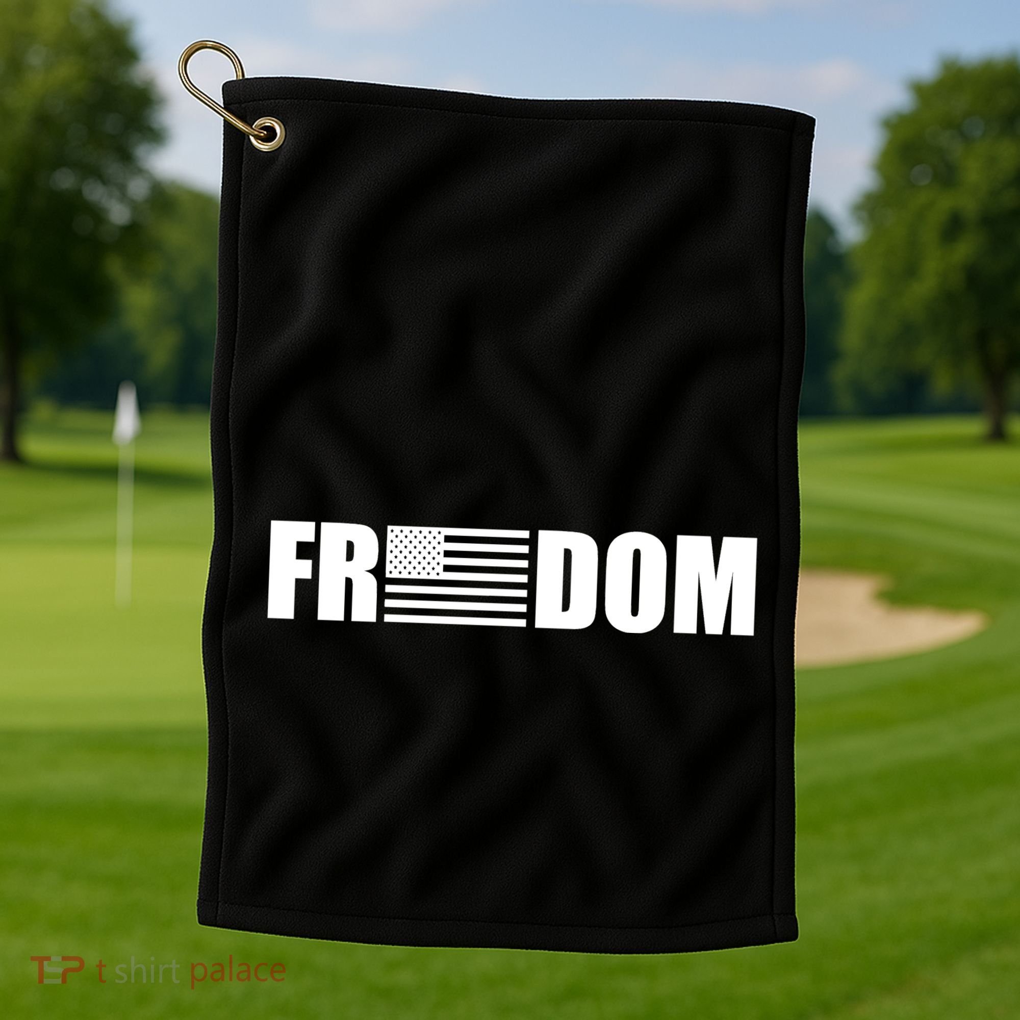 Freedom American Flag Golf Towel