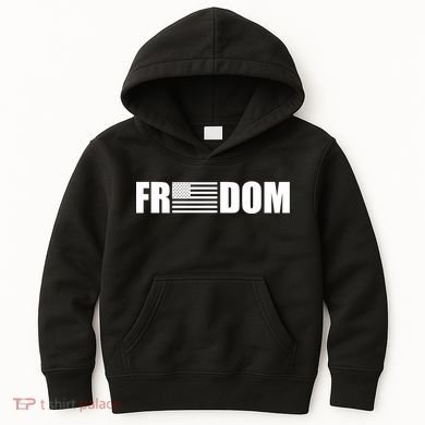 Freedom American Flag Kids Hoodie
