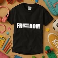 Freedom American Flag Kids T-Shirt thumb 3
