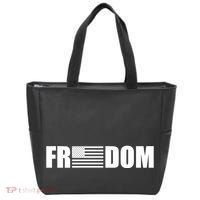 Freedom American Flag Tote Bag thumb 0