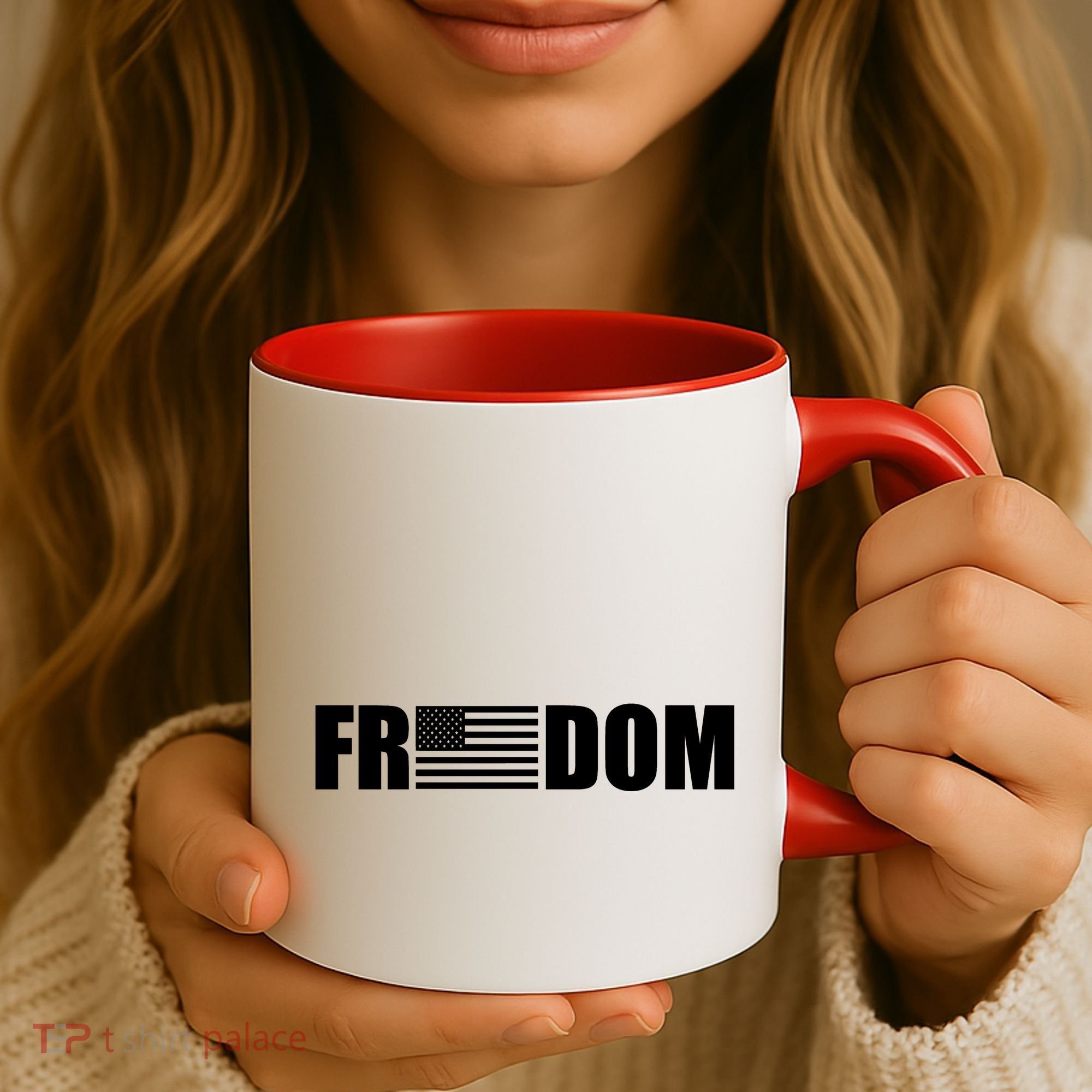 Freedom American Flag Coffee Mug