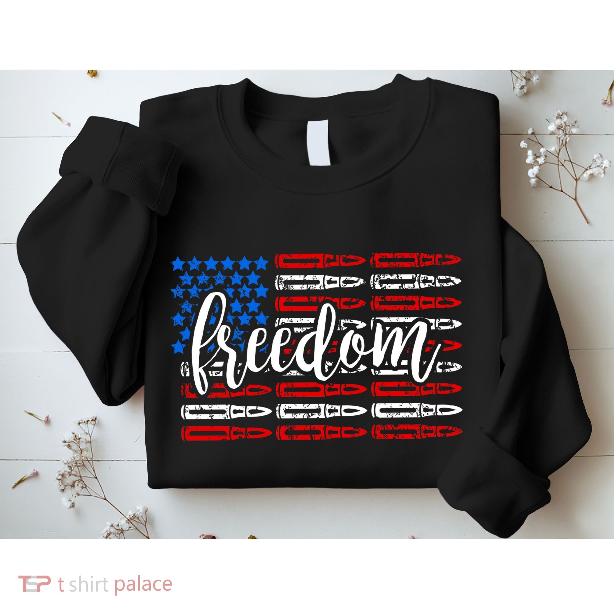 Freedom Bullet USA American Flag Sweatshirt