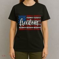Freedom Bullet USA American Flag T-Shirt thumb 4