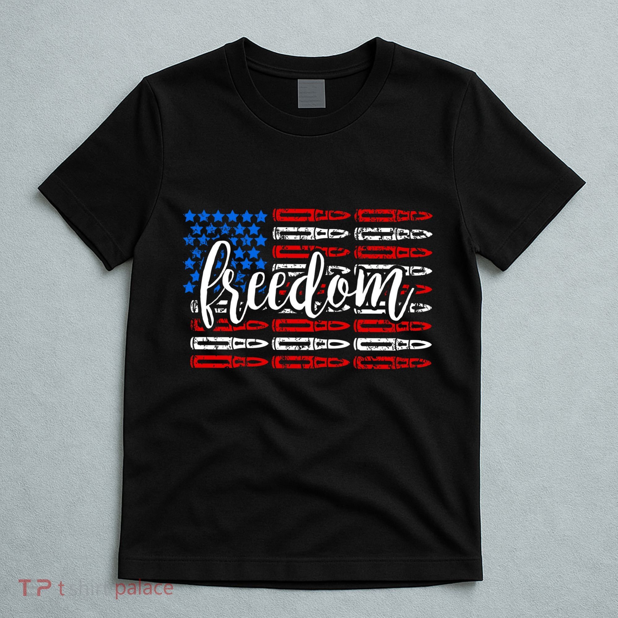 Freedom Bullet USA American Flag T-Shirt