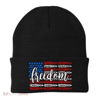 Freedom Bullet USA American Flag Beanie