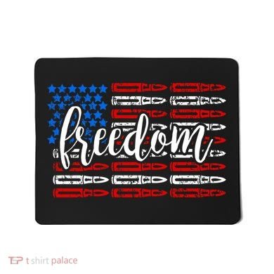 Freedom Bullet USA American Flag Mousepad