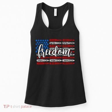 Freedom Bullet USA American Flag Women's Tank Top