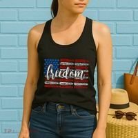 Freedom Bullet USA American Flag Women's Tank Top thumb 2