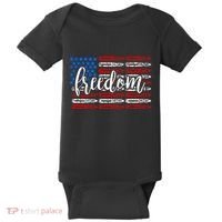 Freedom Bullet USA American Flag Baby Bodysuit thumb 0