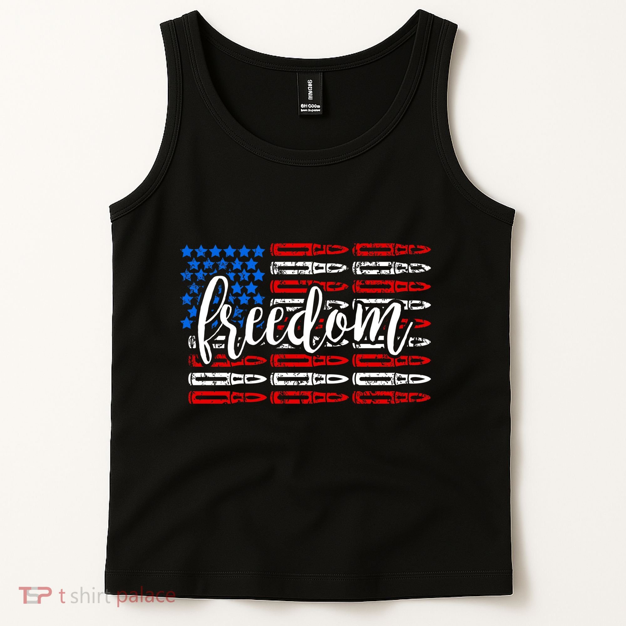 Freedom Bullet USA American Flag Tank Top
