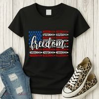 Freedom Bullet USA American Flag Women's T-Shirt thumb 3