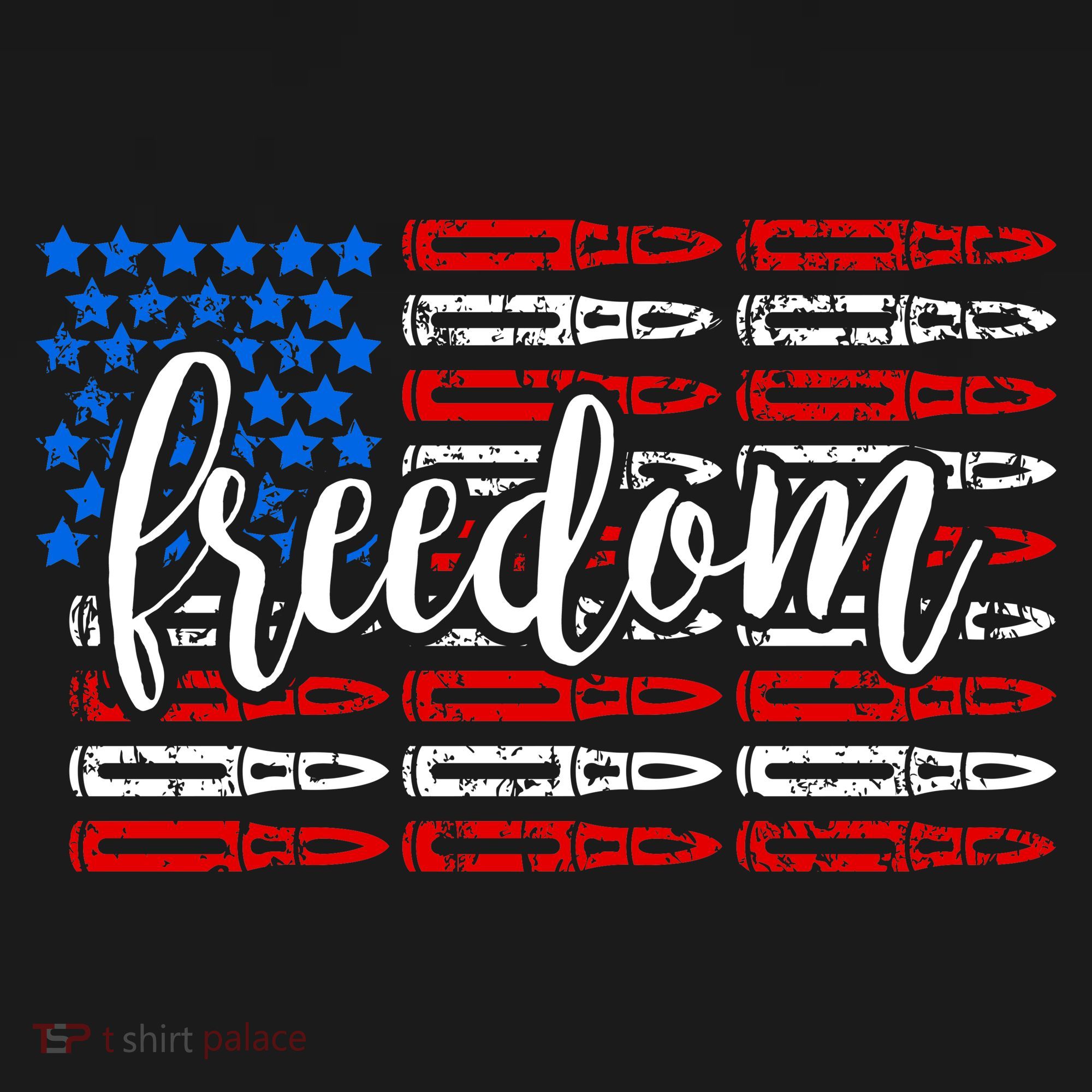 Freedom Bullet USA American Flag Women's T-Shirt