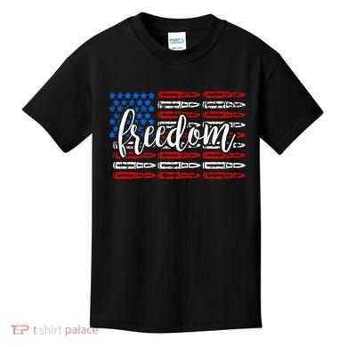 Freedom Bullet USA American Flag Kids T-Shirt