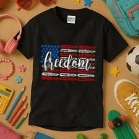 Freedom Bullet USA American Flag Kids T-Shirt thumb 3