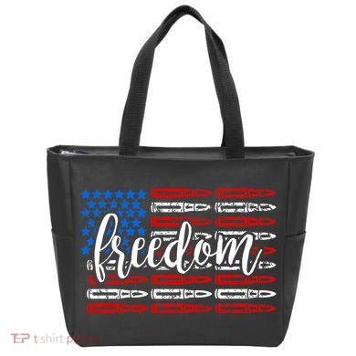 Freedom Bullet USA American Flag Tote Bag