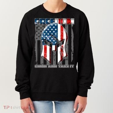 Freedom Come And Take It Gladiator US Flag Women's Sweatshirt
