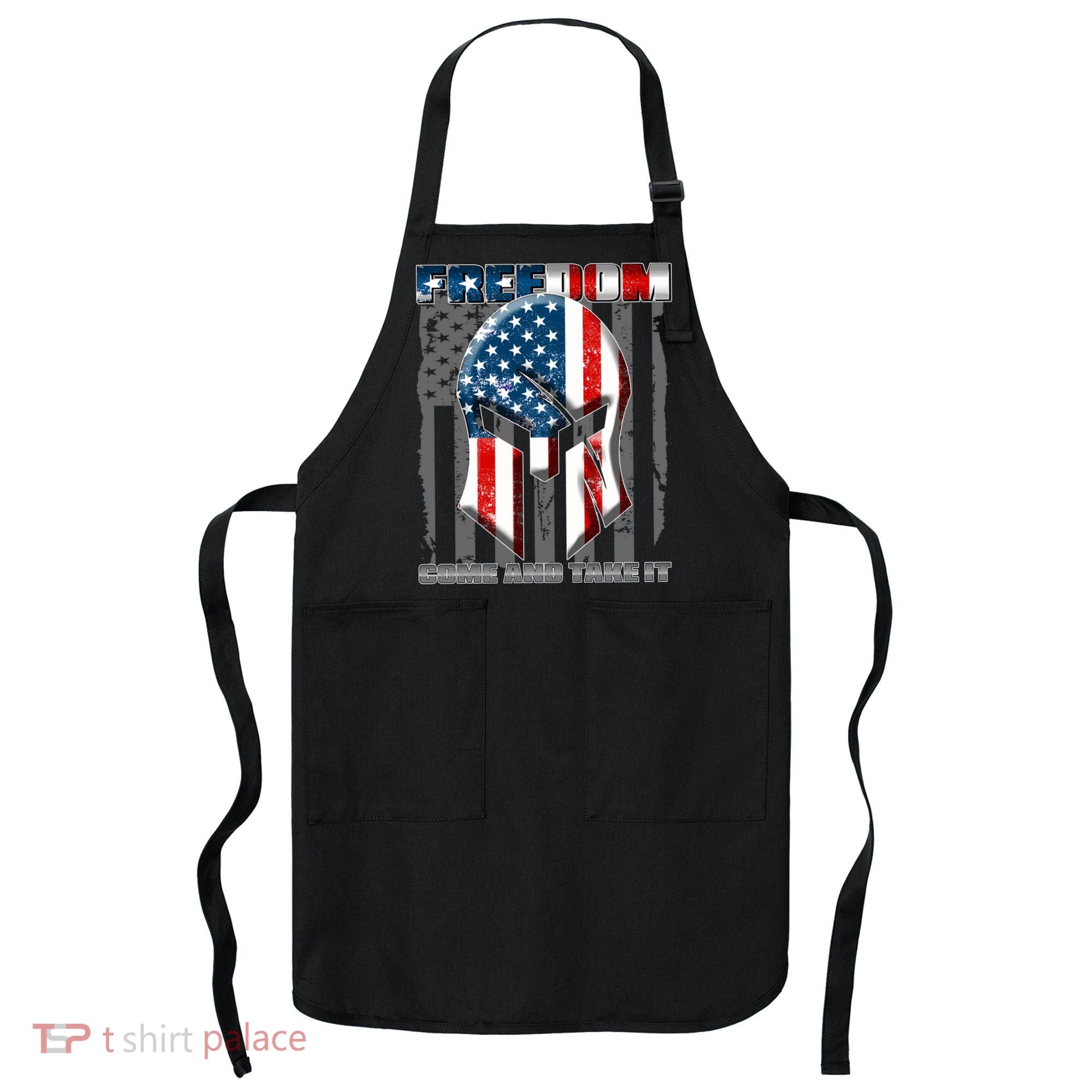 Freedom Come And Take It Gladiator US Flag Apron