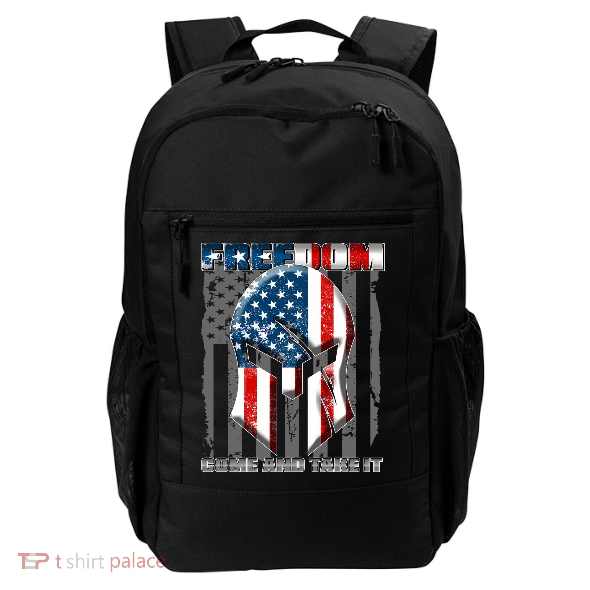 Freedom Come And Take It Gladiator US Flag Backpack