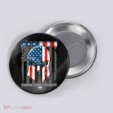 Freedom Come And Take It Gladiator US Flag Button