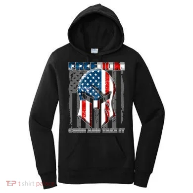 Freedom Come And Take It Gladiator US Flag Women's Hoodie