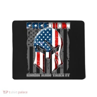Freedom Come And Take It Gladiator US Flag Mousepad