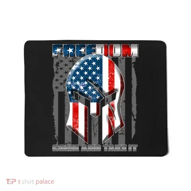 Freedom Come And Take It Gladiator US Flag Mousepad