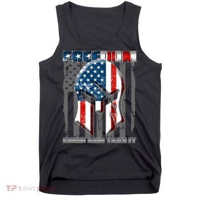 Freedom Come And Take It Gladiator US Flag Tank Top