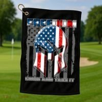 Freedom Come And Take It Gladiator US Flag Golf Towel thumb 1