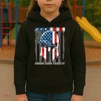 Freedom Come And Take It Gladiator US Flag Kids Hoodie thumb 3