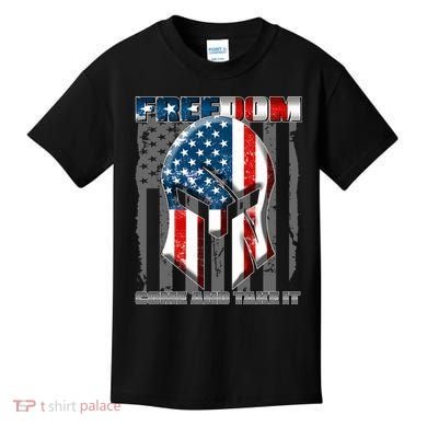 Freedom Come And Take It Gladiator US Flag Kids T-Shirt