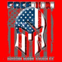 Freedom Come And Take It Gladiator US Flag Santa Hat thumb 1
