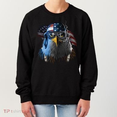 Freedom Fighter Bald American Eagle Women's Sweatshirt